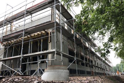 Neuhaus social building under construction 