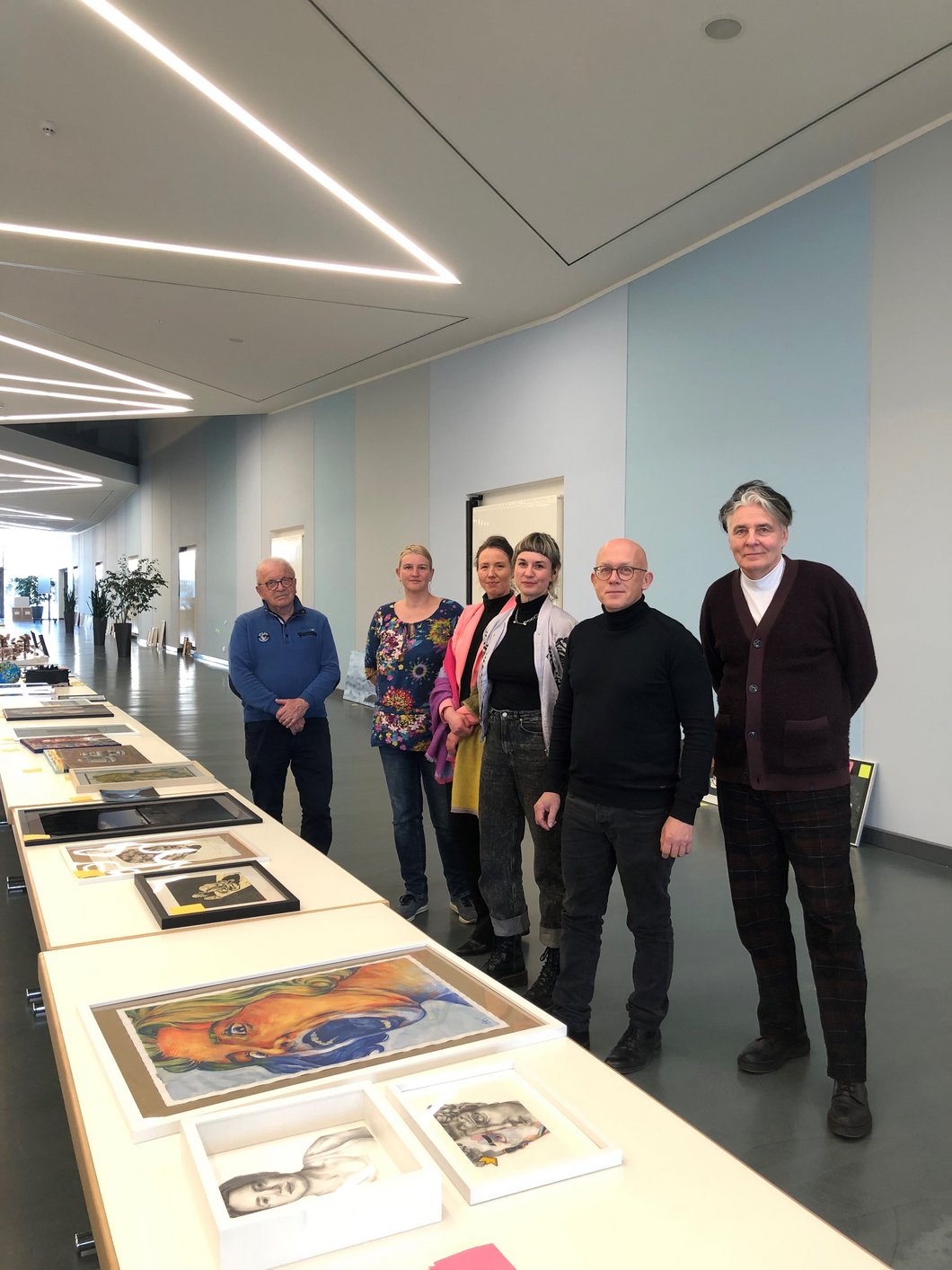 Photo: City of Hof The photo shows the jury members Hans-Hubertus Esser (Bayreuth), Juliana Wagner (Marktredwitz), Annika Weise (Zwickau), Nadine Rothe (Chemnitz), Bernd Rössler (Hof), Thomas Beurich (Plauen)