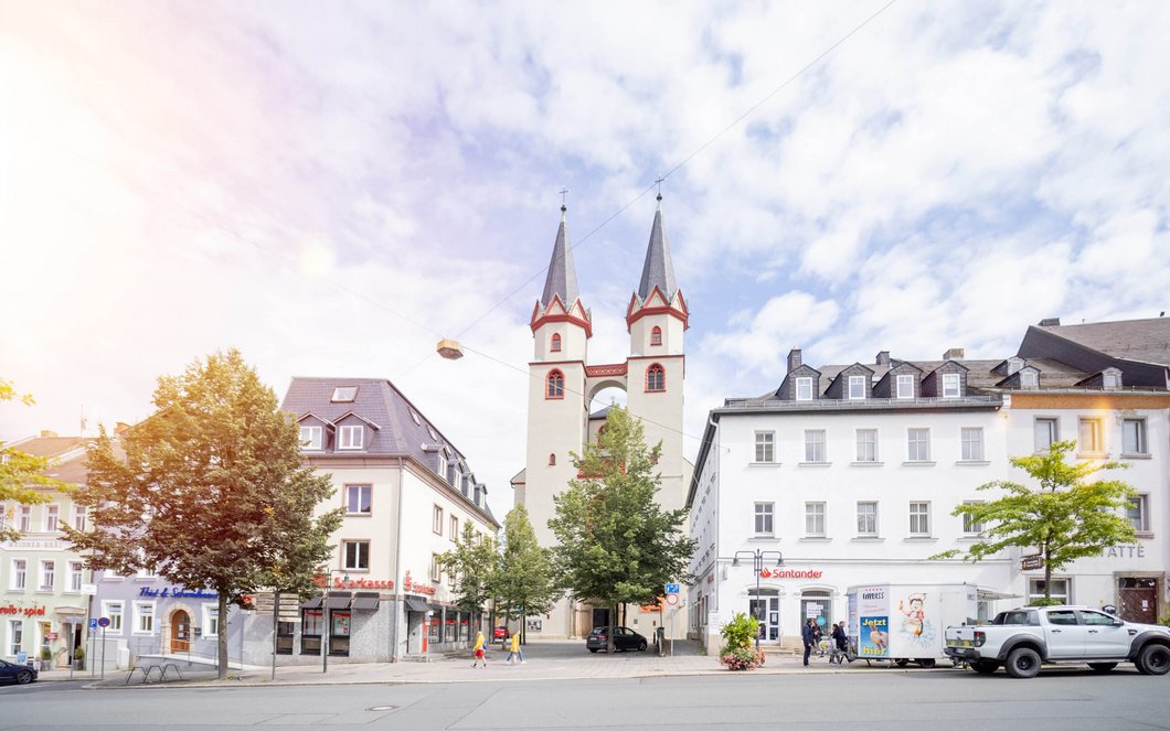 Ein Foto der Hofer Innenstadt.