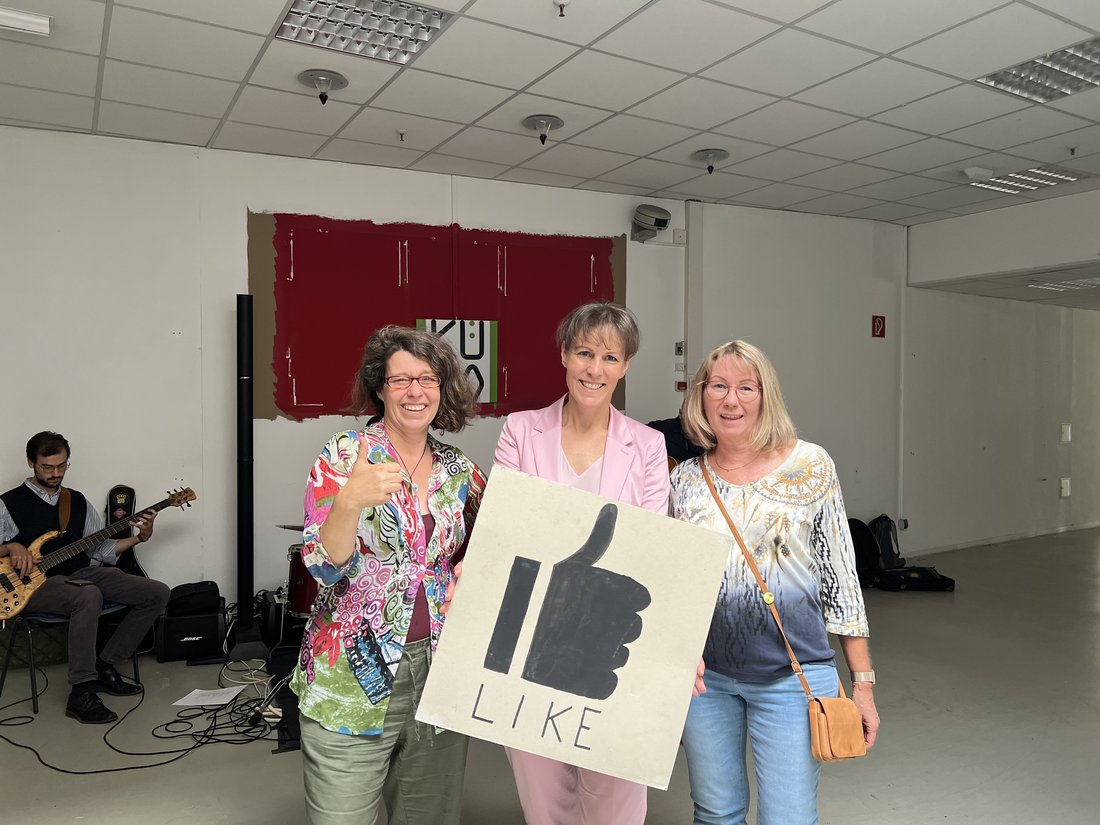 Sabine Goller mit Eva Döhla und Ute Muehlbauer