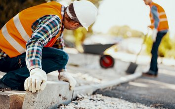 Auf diesem Foto ist eine Baustelle zu sehen