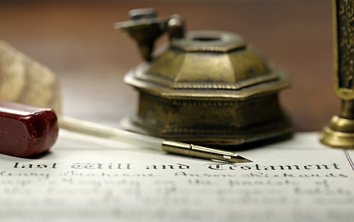Ein Foto eines Trauerbriefes