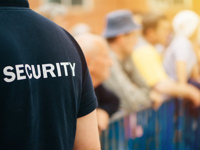 Security an einer Veranstaltung