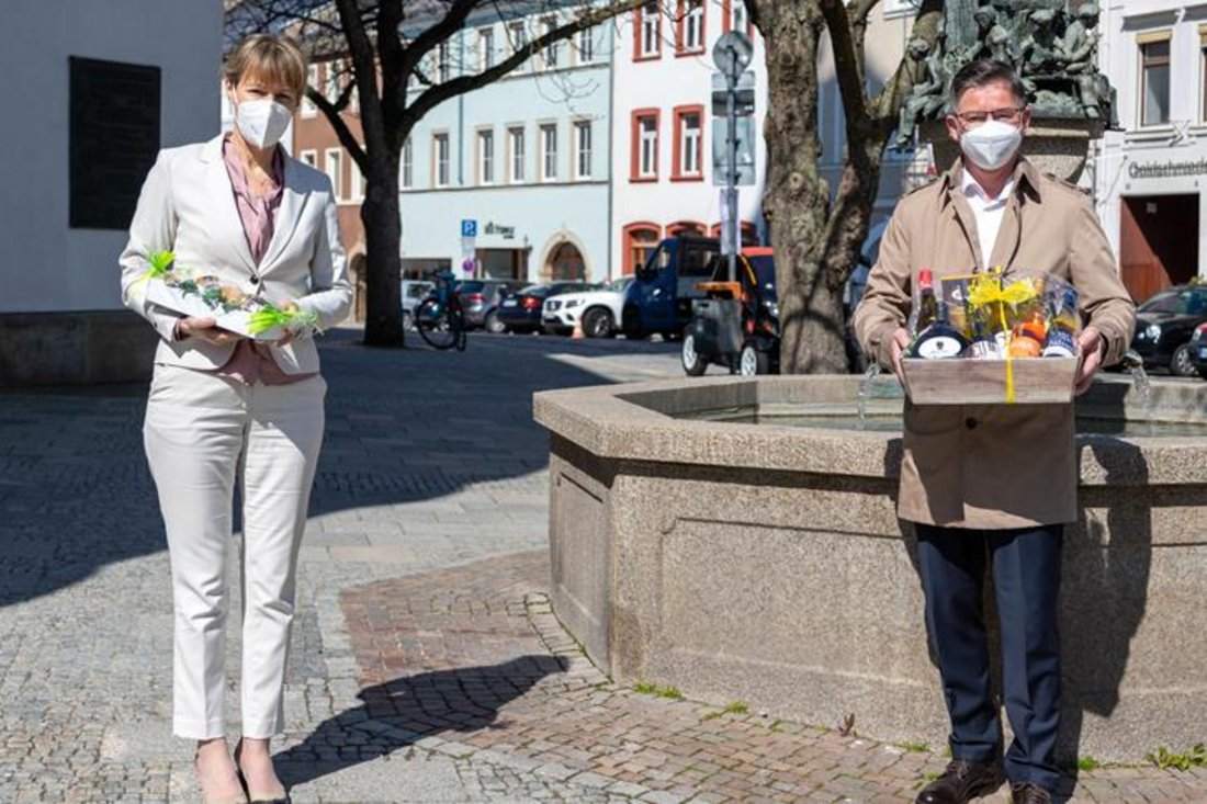 Auf diesem Foto sind Eva Döhla und Christian Herpich zu sehen