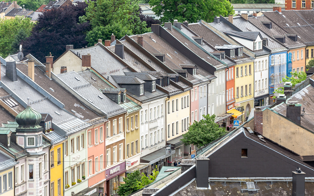 Auf diesem Foto ist der Ausblick vom Rathausturm zu sehen