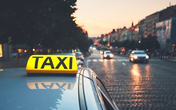 Taxi in the city