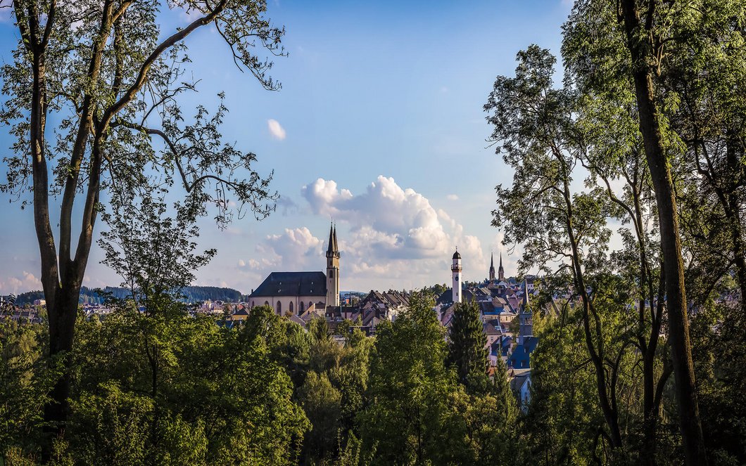 Panorama der Stadt Hof